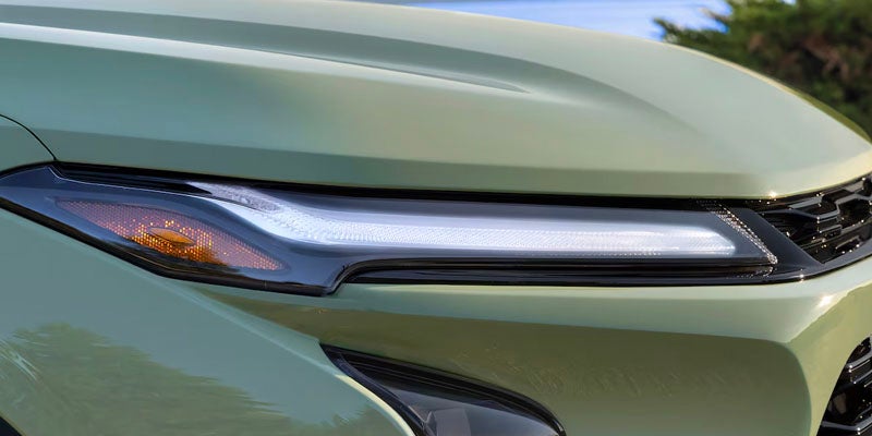 headlight closeup of chevy trax